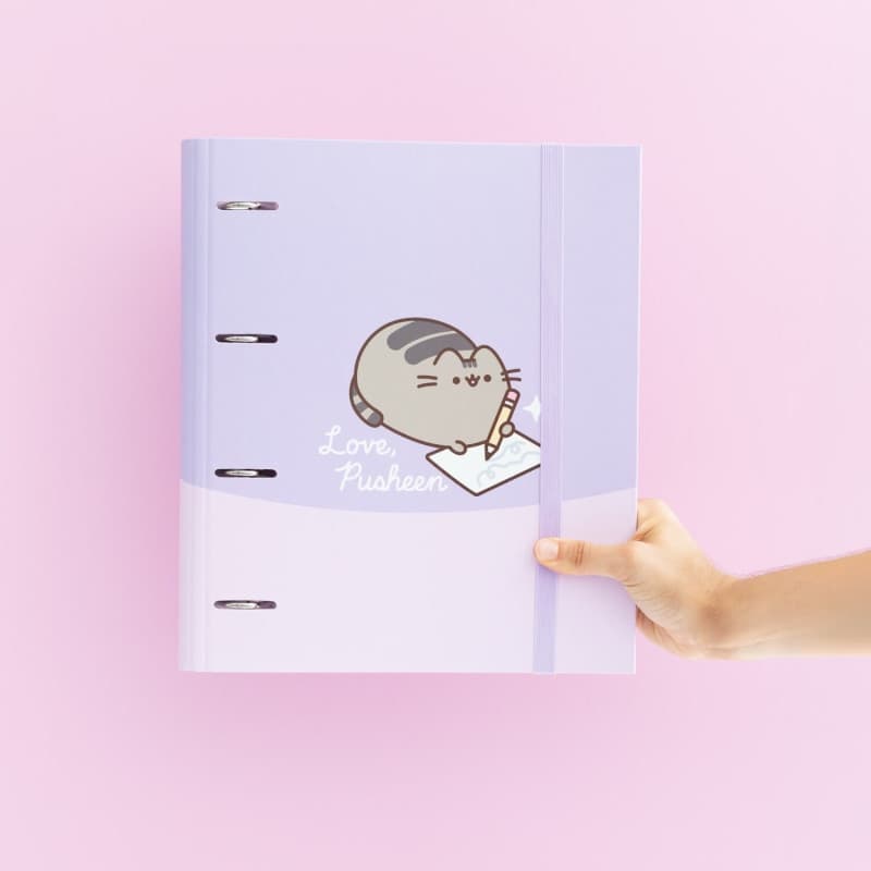 Pusheen - Raccoglitore A4 della collezione Moments (4 anelli, elastico) - 7
