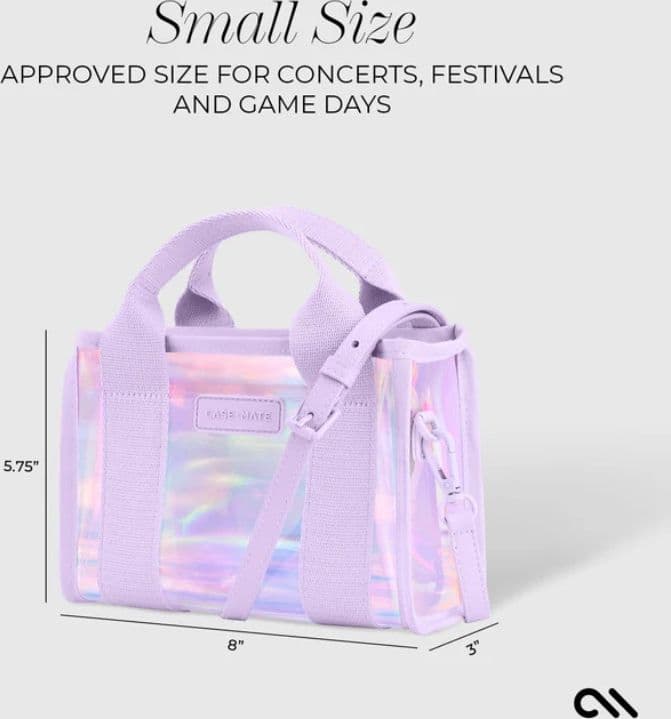 Case-Mate Micro Tote Bag - Waterproof Shoulder Bag (Soap Bubble) - 7