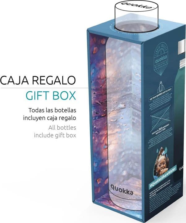 Quokka Solid con cinturino - Thermos in acciaio inossidabile da 630 ml con cinturino (blu crepuscolo) - 5