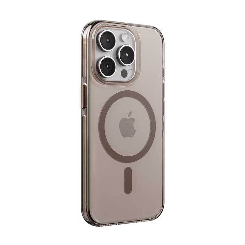 Crong Clear MAG Pro - Custodia MagSafe per iPhone 15 Pro (deserto) - 10