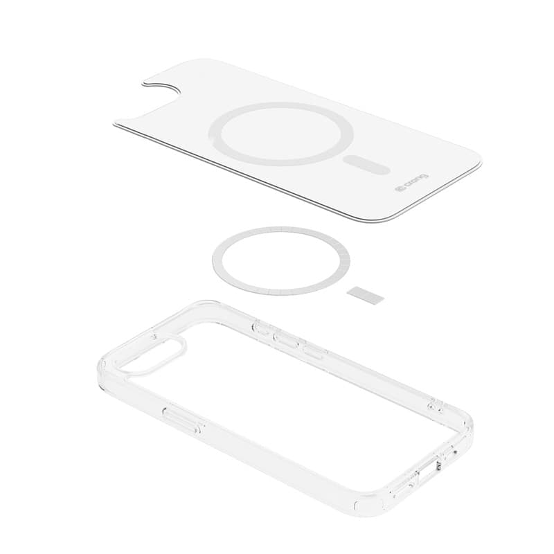 Crong Clear MAG Cover - Custodia MagSafe per iPhone 16e (trasparente) - 12