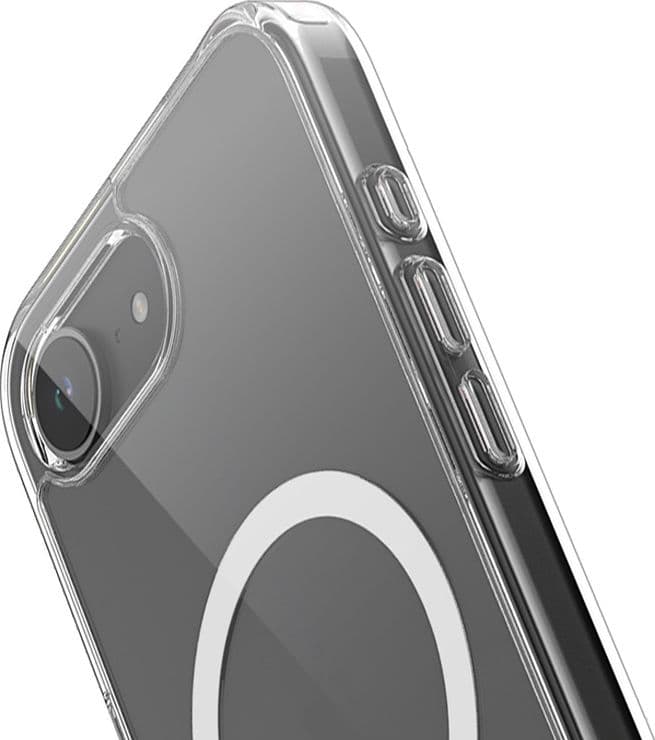 Crong Clear MAG Cover - Custodia MagSafe per iPhone 16e (trasparente) - 6