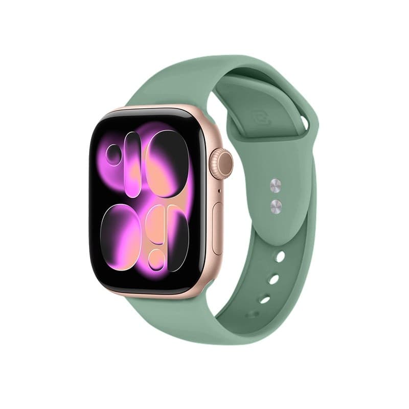 Crong Liquid - Cinturino per Apple Watch 38/40/41/42 mm (Salvia) - 14
