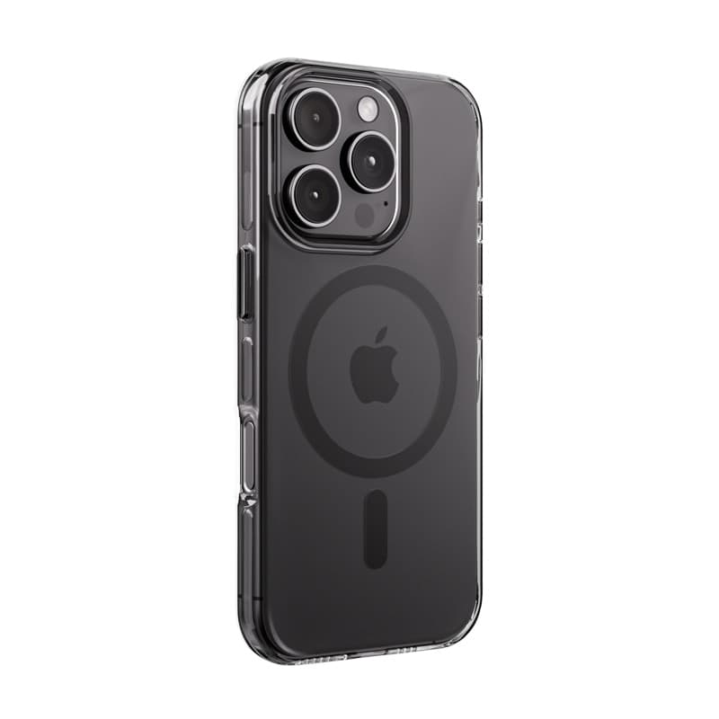 Crong Clear MAG Pro - Custodia MagSafe per iPhone 16 Pro Max (Nero) - 4