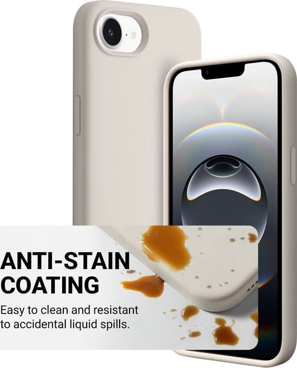 Crong Color Cover Magnetic - Custodia MagSafe per iPhone 16e (Beige pietra) - 3