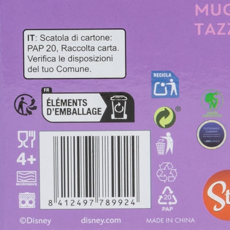 Disney Stitch - Tazza in ceramica 3D in confezione regalo della collezione Angel 375 ml - 8