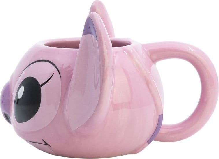 Disney Stitch - Tazza in ceramica 3D in confezione regalo della collezione Angel 375 ml - 10