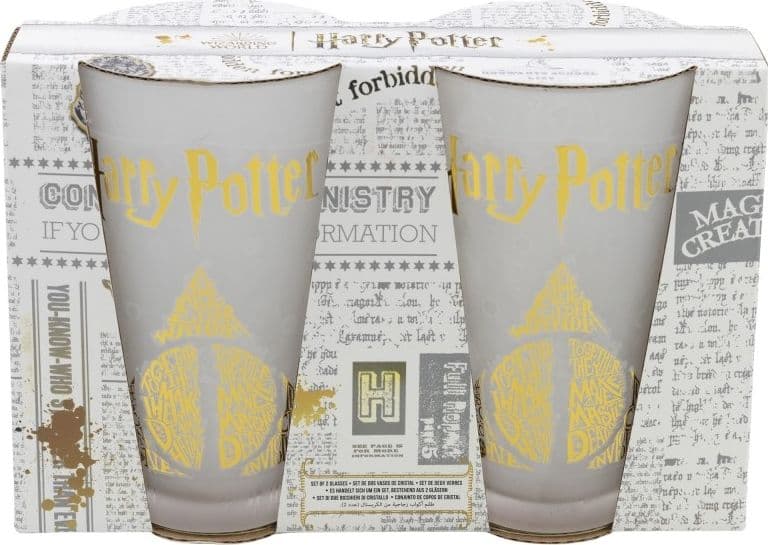 Harry Potter - Set di due bicchieri in scatola decorativa della collezione Golden Magic da 490 ml - 5