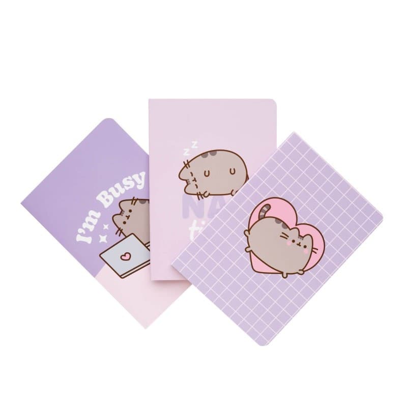 Pusheen - Set di quaderni A6 della collezione Moments, 3 pezzi. - 9