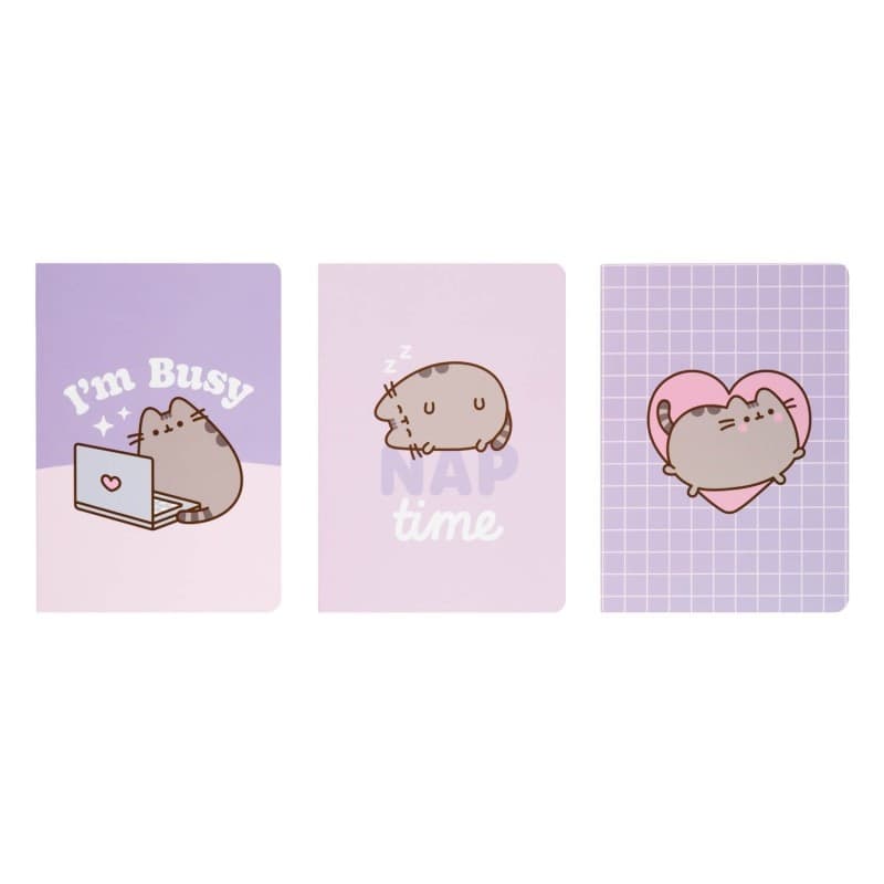 Pusheen - Set di quaderni A6 della collezione Moments, 3 pezzi. - 10