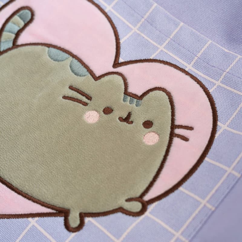 Pusheen - Borsa a tracolla in cotone della collezione Moments (37 x 41 cm) - 7