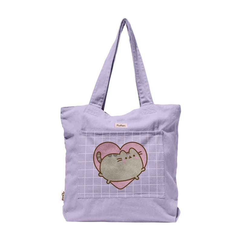 Pusheen - Borsa a tracolla in cotone della collezione Moments (37 x 41 cm) - 8