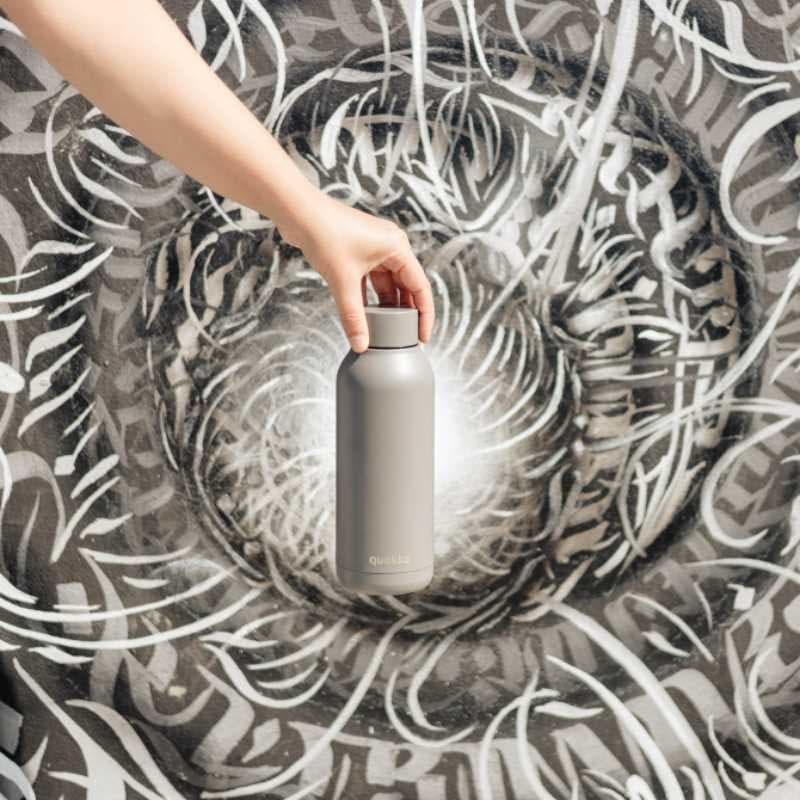 Quokka Solid - Borraccia termica in acciaio inox 510 ml (grigio) - 5