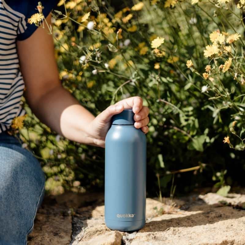 Quokka Solid - Borraccia termica in acciaio inox 510 ml (blu pietra) - 5