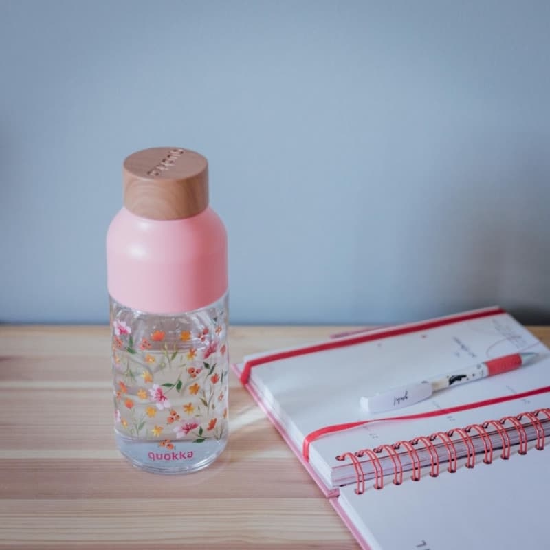 Quokka Ice - ecozen Borraccia 570 ml (Fiori Rosa) - 4