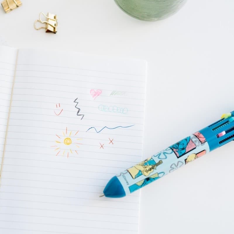 Disney Stitch - Penna automatica a 10 colori con personaggio 3D - 13