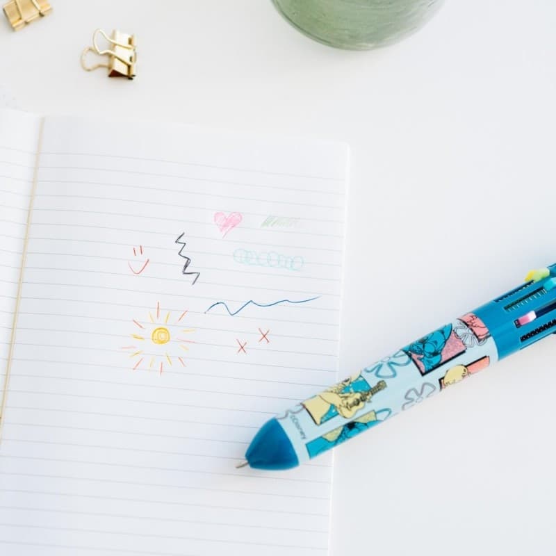 Disney Stitch - Penna automatica a 10 colori con personaggio 3D - 6