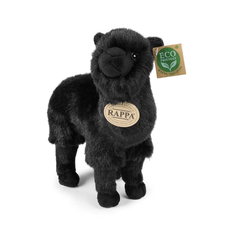 Rappa - Plush Realistic Black Llama 23 cm Eco-Friendly - 2