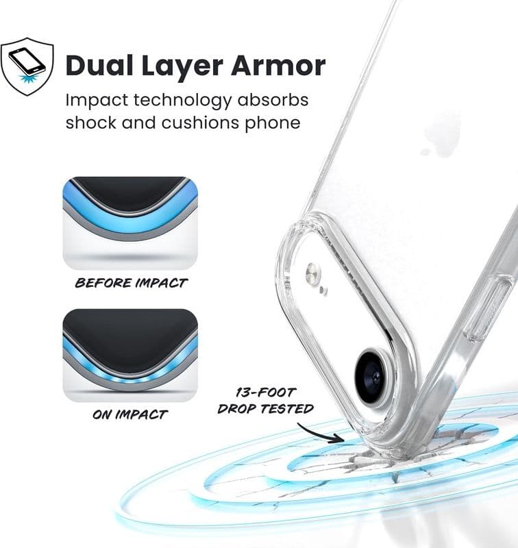 Speck Presidio Perfect-Clear - Custodia per iPhone Air (trasparente) - 12
