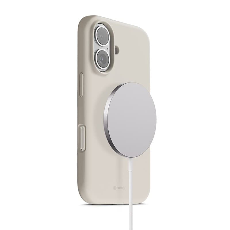 Crong Color Cover Magnetic - Custodia MagSafe per iPhone 17 (Beige pietra) - 9
