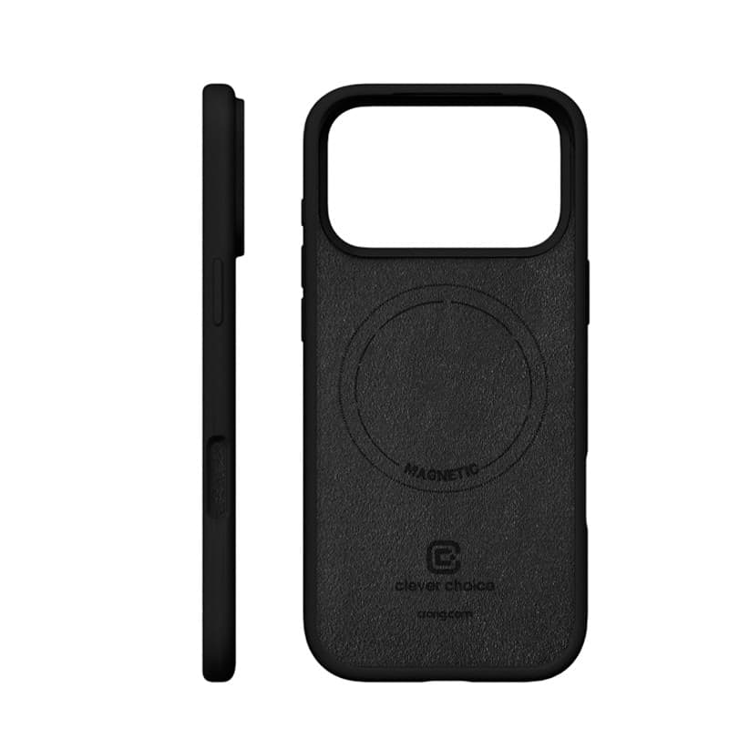 Crong Color Cover Magnetic - Custodia MagSafe per iPhone 17 Pro Max (Nero) - 5