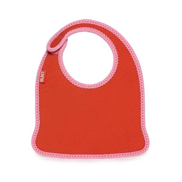 BUILT Mess Mate Set of 2 baby bib (Baby Pink Stripe) - 3