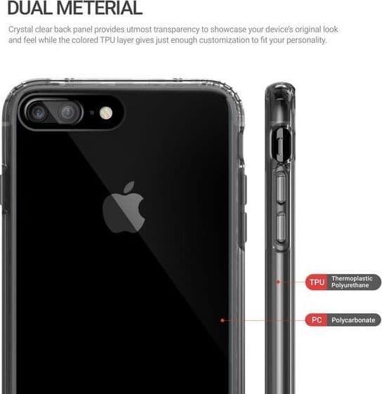 Obliq Naked Shield - Case for iPhone 7 Plus (Smoky Black) - 2