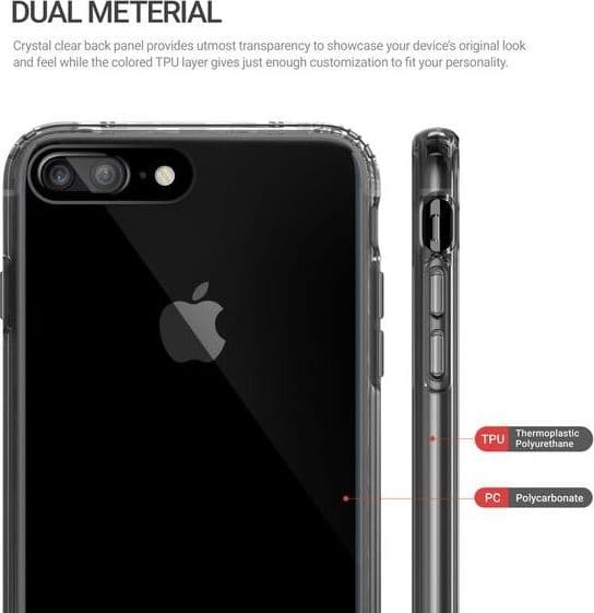 Obliq Naked Shield - Case for iPhone 7 Plus (Smoky Black) - 7