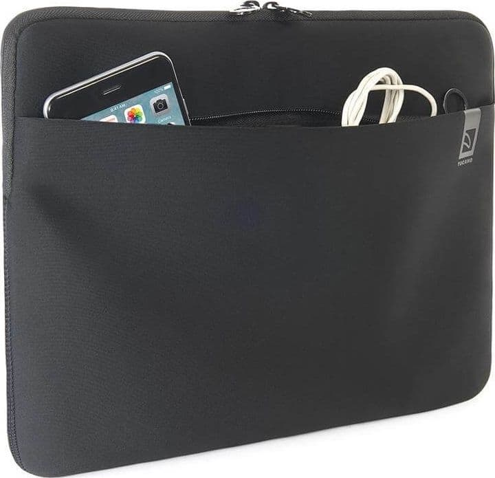 Tucano Top Second Skin - Sleeve for MacBook Air 15” (M4/M3/M2/2025-2023) / Pro 15" / Notebook 14” / 13” (Black) - 12