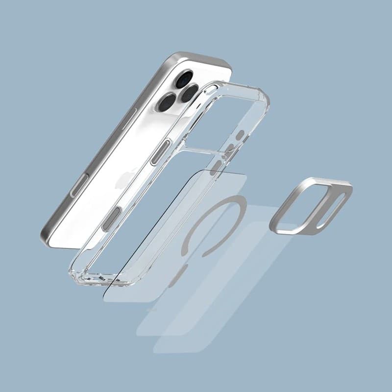 Moshi iGlaze MagSafe - Case iPhone 17 Pro Max (Luna Silver) - 15