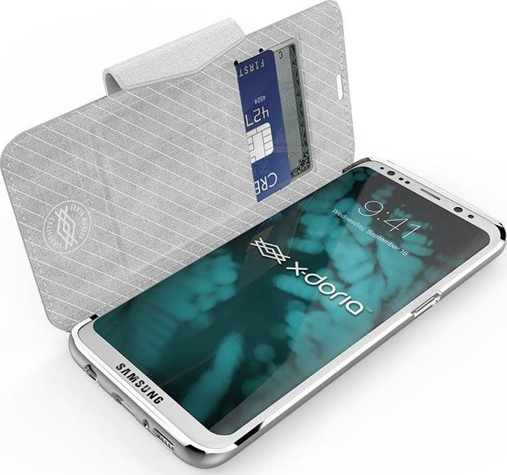 X-Doria Engage Folio - Wallet Case for Samsung Galaxy S8+ (White) - 8
