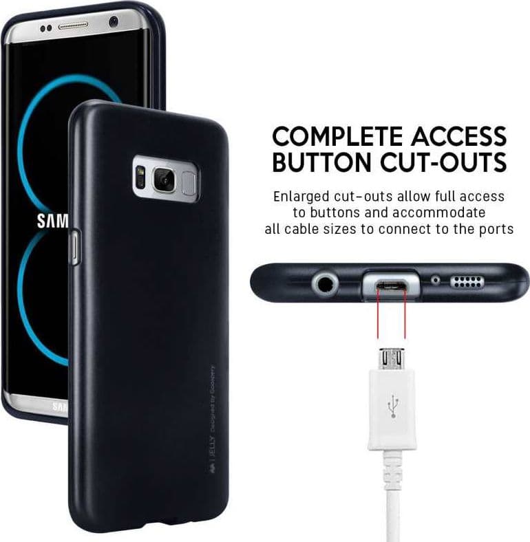 Mercury I-Jelly - Case for Samsung Galaxy S8+ (Black) - 5