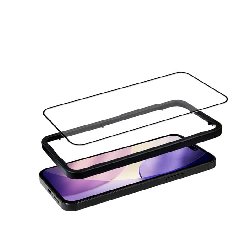Crong 3D Armor Glass - Vetro temperato per iPhone 17 + cornice di installazione - 9