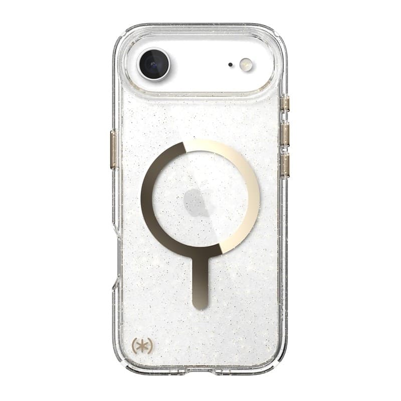 Speck Presidio Lux MagSafe - Custodia per iPhone Air (Glitter / Oro metallizzato) - 18