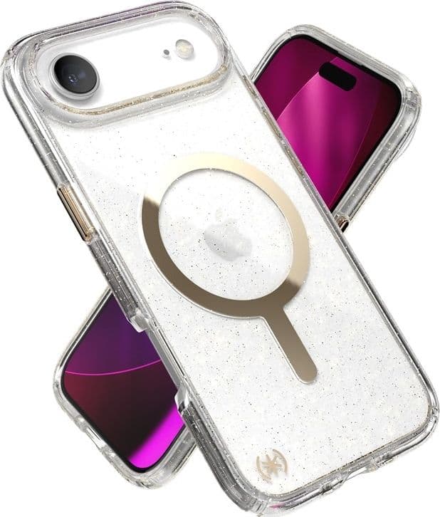 Speck Presidio Lux MagSafe - Custodia per iPhone Air (Glitter / Oro metallizzato) - 20