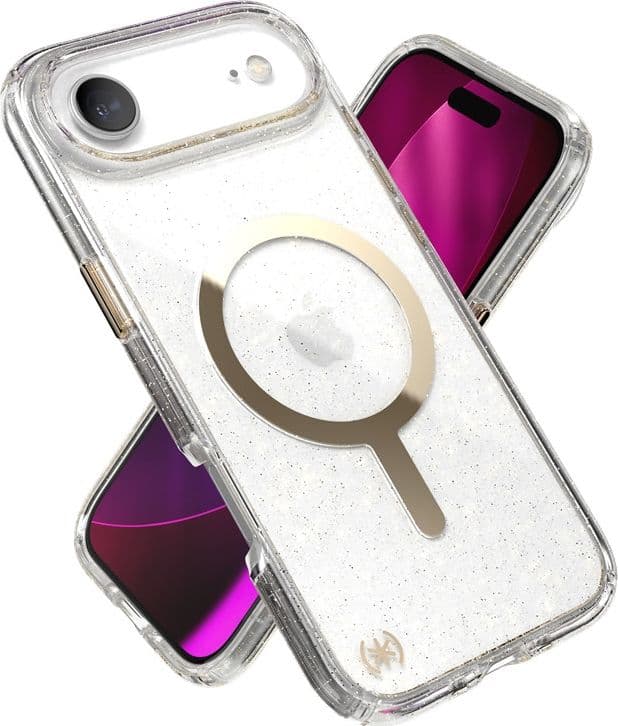 Speck Presidio Lux MagSafe - Custodia per iPhone Air (Glitter / Oro metallizzato) - 10