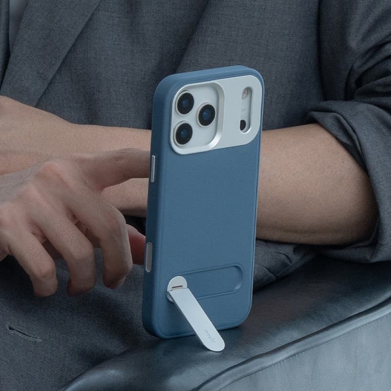 Moshi Kameleon MagSafe - Case iPhone 17 Pro with Stand Function (Dusk Blue) - 6