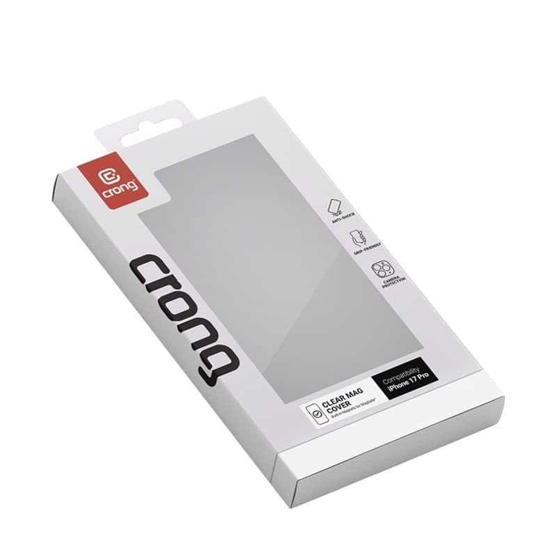 Crong Clear MAG Cover - Custodia MagSafe per iPhone 17 Pro (trasparente) - 16