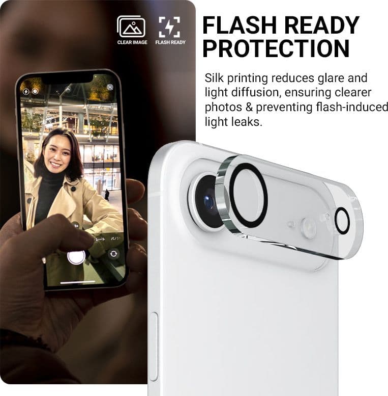 Crong Lens Shield - Vetro per la fotocamera e l'obiettivo dell'iPhone 17 - 3