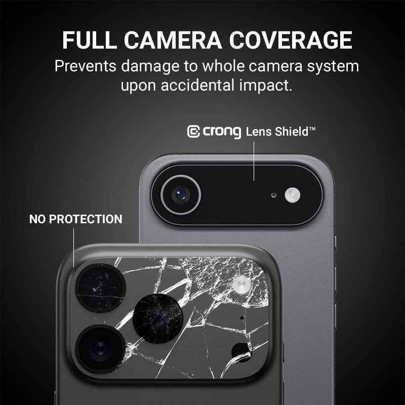Crong Lens Shield - Vetro per la fotocamera e l'obiettivo dell'iPhone Air - 4