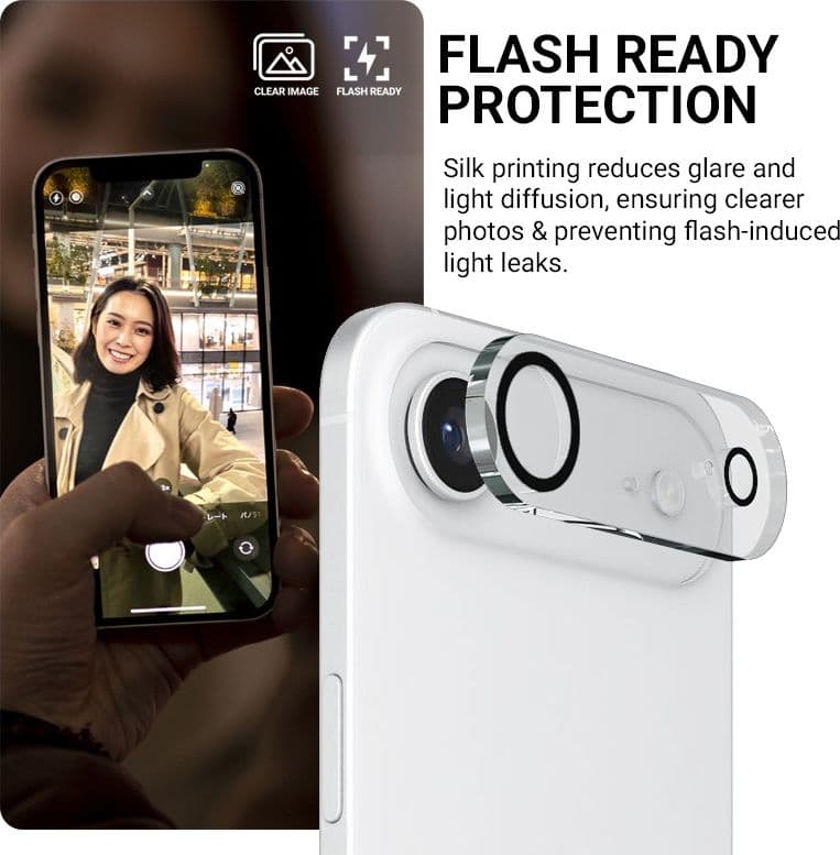 Crong Lens Shield - Vetro per la fotocamera e l'obiettivo dell'iPhone Air - 8