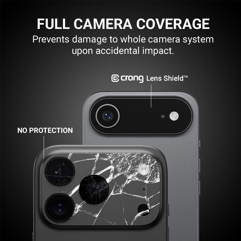 Crong Lens Shield - Vetro per la fotocamera e l'obiettivo dell'iPhone 17 Pro Max - 9