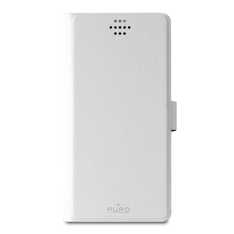 PURO Uniwallet Bi-Color - Universal 360 ° swivel case with card slots, size XXL (white) - 2
