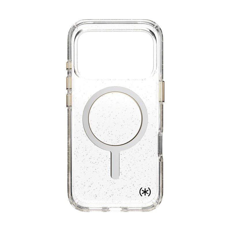 Speck Presidio Lux MagSafe - Custodia per iPhone 17 Pro (Glitter / Oro metallizzato) - 19