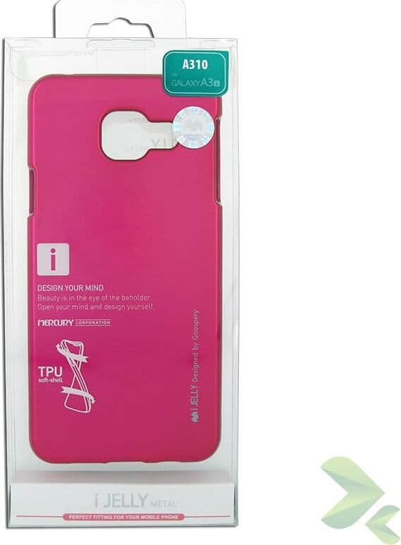 Mercury I-Jelly - Case for Samsung Galaxy A3 (2016) (Hot Pink) - 2