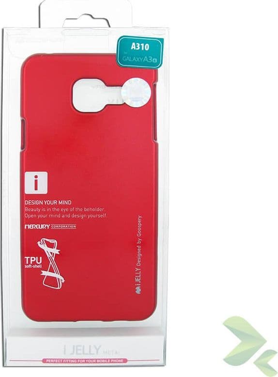 Mercury I-Jelly - Case for Samsung Galaxy A3 (2016) (Red) - 2