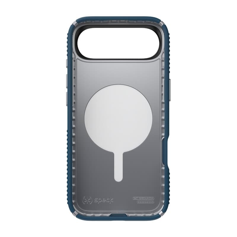 Speck Presidio2 Grip MagSafe - Custodia per iPhone Air (Deep Sea / Argento metallizzato / Blu intenso) - 9