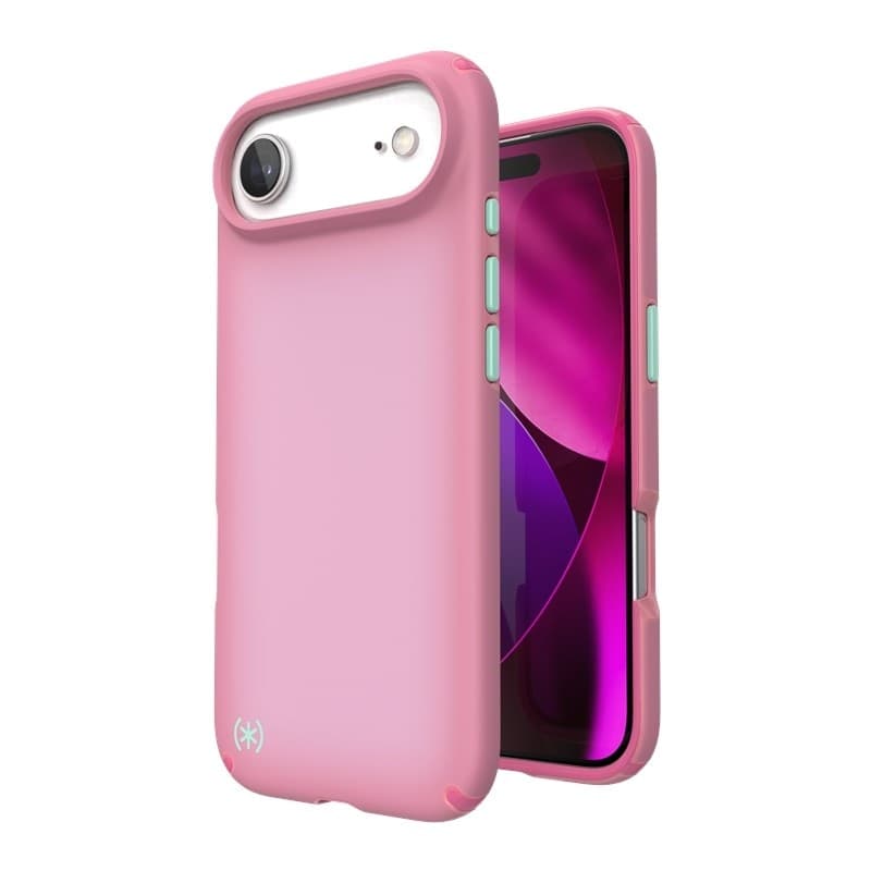 Speck Presidio Lux MagSafe - Custodia Air per iPhone (Rosa Ibis / Ibis Scuro / Verde Kanon) - 11
