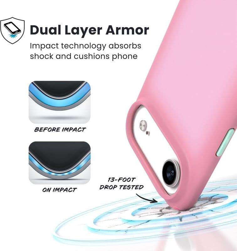 Speck Presidio Lux MagSafe - Custodia Air per iPhone (Rosa Ibis / Ibis Scuro / Verde Kanon) - 12