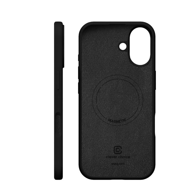 Crong Color Cover Magnetic - Custodia MagSafe per iPhone 17 (Nero) - 8